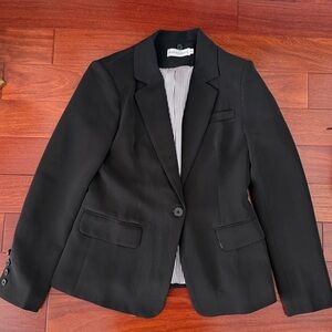 Classic Black Blazer with removable hoodie